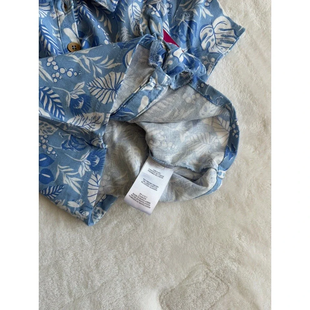 Vince Camuto Girls 2-Piece Tropical Top & Skort Set Blue/White Size 6
